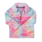 New Arrival Cosy Adult & Kids Unisex tie dye Sherpa Pullovers