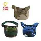 Running sun visor hat Hot sell cheap sun visor hats camo fabric summer visor