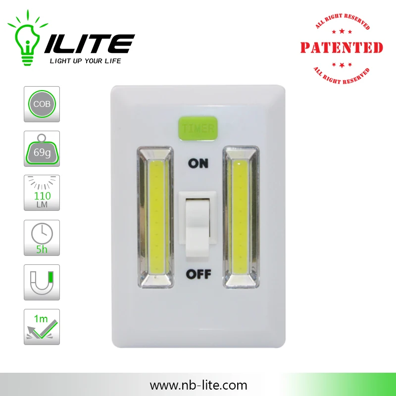 Patented Cordless Wireless Timer COB Light