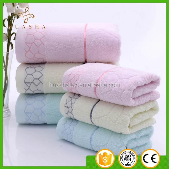 100% cotton 32s cheap custom design face towels with custom logo
