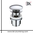 Chrome Finish Kitchen Sink Drain Parts Basin plug Pop Up Waste