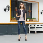 High quality Cool spring summer women thin jacket, girl short thin coat