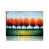 Modern Abstract Handmade Red Tree Canvas Oil Painting