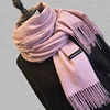 Large Soft Solid Color Womens Winter Viscose Pashmina Shawl Wrap Scarf