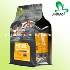 Flat Bottom Food Stand Up Pouch With Top Zipper And Window For Snack Packaging