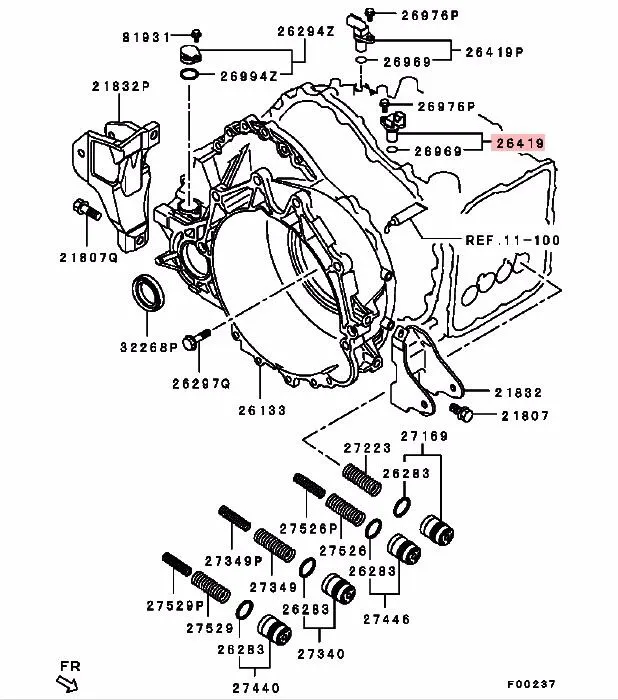 Auto Transmission Speed Sensor For Mitsubishi Outlander Airtrek Cu4w