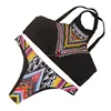 Hotsale design europeans americans print vest type vintage bikinis wholesale
