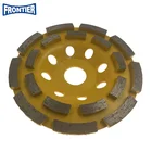 4.5inch Diamond Double Row Grinding Cup Wheel Concrete