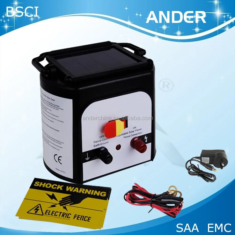 ander 3km farm electric fence energiser, optional solar kit