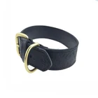 wholesale personalized Genuine Leather dog collar and leash