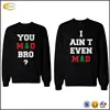 Hot design Couple Sweatshirts gifts for newly married couple Funny Graphic Sweater OEM supplier China