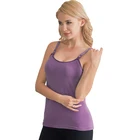 high quality shoulder open feeding tank bra full coverage padded womens nursing tops