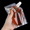 50ml,100ml Flossy drinks pouch with spout, handy refill sachet, packaging biodegradable bags