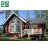 modular ready made luxury log office, outdoor portable wooden office house
