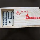 Dominoes Double 6 Professional Dominoes With Brass Spinner In Wooden Case