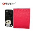 Full covered embossed printing personalized logo microfiber eyeglass wiper cleaning cloth