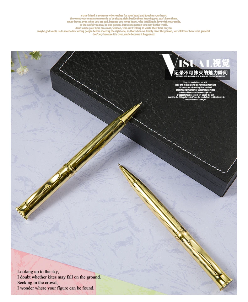 new luxury personalised advertising ball pen with custom logo
