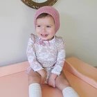 Children's clothing infant lace embroidered wild long-sleeved girls baby bodysuit rompers