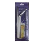 Eco-friendly Metal Drinking Straw Sets Stainless steel straw with case Reasuable straw Straight and Bent Stainless Steel Set