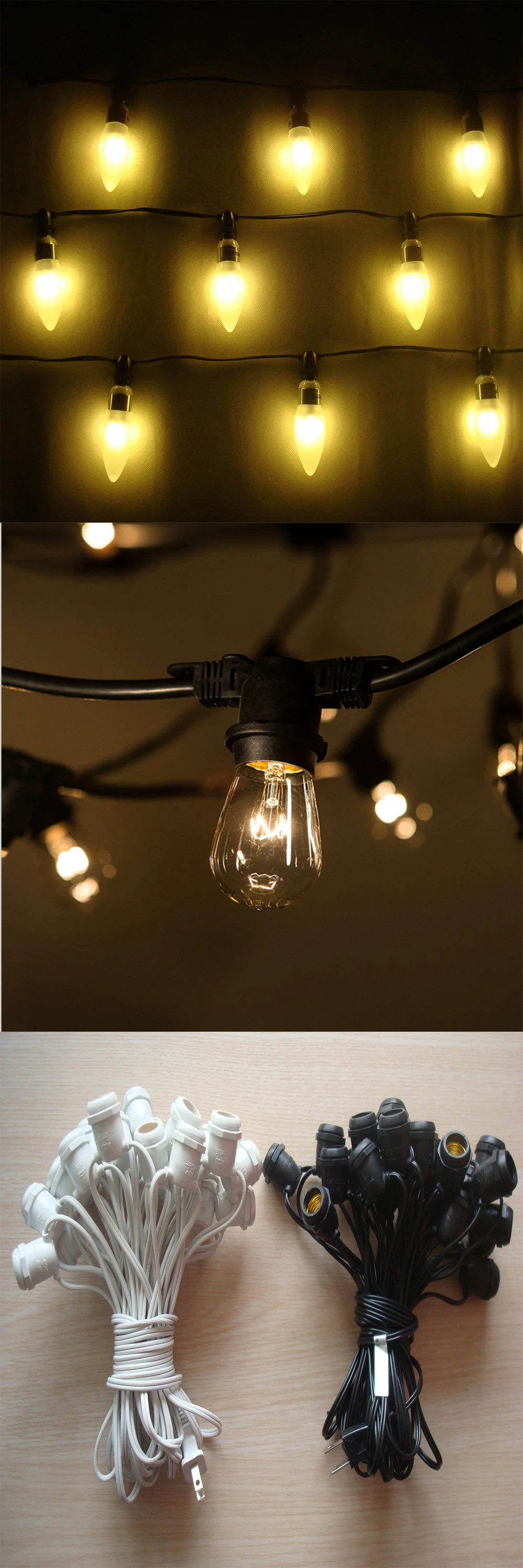 E27 belt string light outdoor