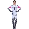 Factory Direct Sale White And Black Lycra Fabric Cosplay Anime Costume