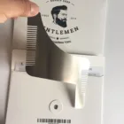 2018 new fashion high quality stainless steel metal Beard shaping Tool Comb the beard shaper facicl hair