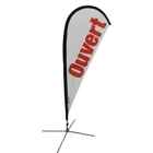 Textile Flying Style Outdoor Advertising Beach Flag Printing Beach Flag Printed Advertising Feather Flag