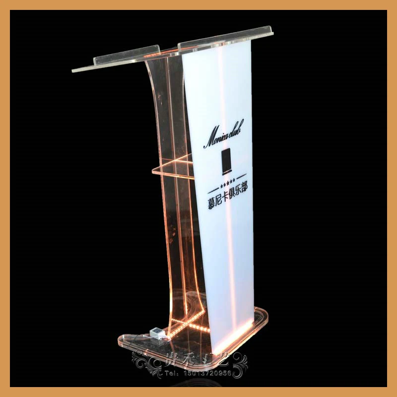 Acrílico atril podio, púlpito de la iglesia. 2015 nuevo modelo podio