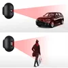 Driveway pir motion sensor alarm wireless pir motion sensor independent sensor alarm with led flash led light