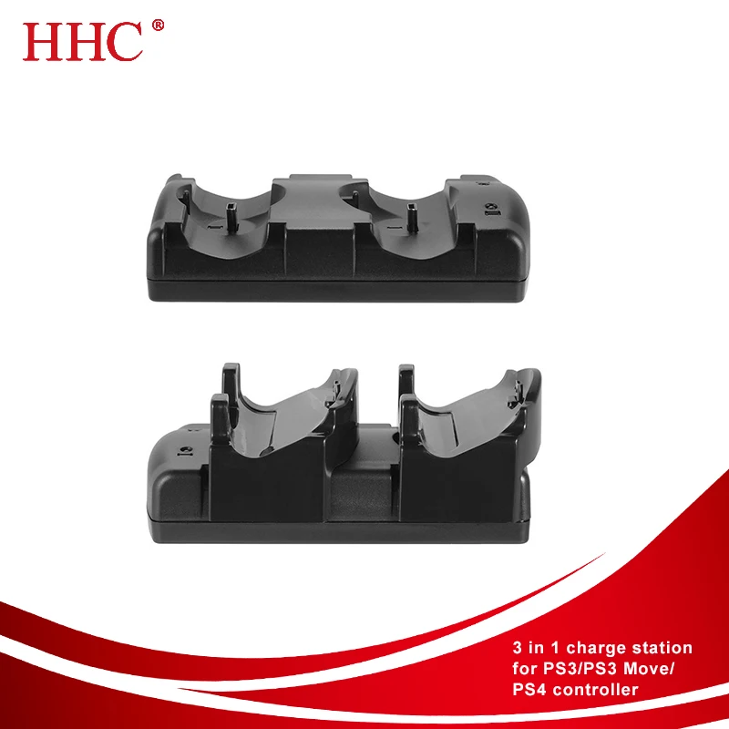 Hot selling 3 in 1 charging station charger for wireless PS3 Move/PS3/PS4 controllers