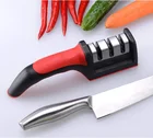 New model 3 Stages Non slip Rubber handle Knife Sharpener