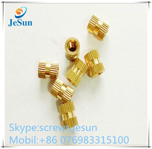 china supplier brass insert sharp knurl nuts,whats app+86 18826805603
