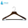 Hot Sell Printed Logo Suit Jacket Coat Clothes Wooden Suit Hangers Wooden Hanger For Hotel