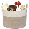 2019 New products customized handmade cotton rope storage woven basket baby laundry basket