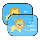 2Pcs Customized Pattern Transparent Car Sun Protector Side Window Sunshade Curtain Baby Shade Solar UV Foils