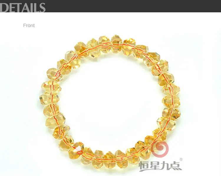 Fashion Beaded Bracelet Design with Fancy Cut Citrine 11*9mm AAA Quality Gemstone Bracelet for Girl