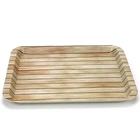 Fashion design plastic tray plates sets biodegradable dinnerware