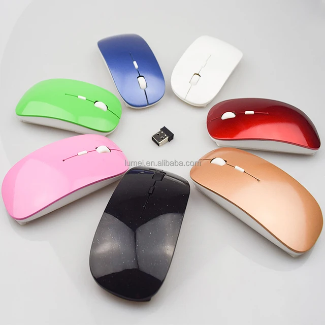 High Quality Ultra Thin USB 2.4G Wireless Mouse For Macbook Computer PC