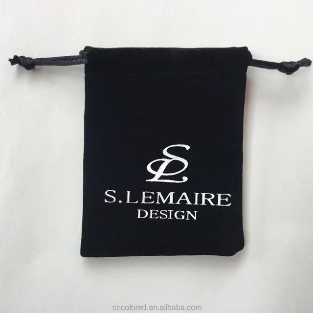 2017 custom velvet drawstring gift bag for jewelry velvet bag