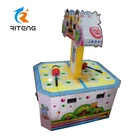 2 players amusement park kids whack a mole game/mole hammers/whack video