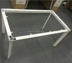 Adjustable height metal table legs Folding aluminum metal coffee table legs