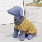 Wholesale Factory Manufacturer Custom Cotton Hand Crochet Knitted Cat Pet Dog Clothes Sweater For Dog