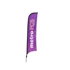 Outdoor widn resistant double side polyester beach flag banner