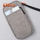 New slim men business custom travel wallet travel passport holder
