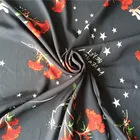 Free sample woven star flowers new design digital print fabric cotton