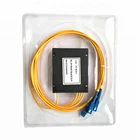sc/pc connector fibrelength specify ABS plastic packaged 1*4 Optic Fiber PLC Splitter