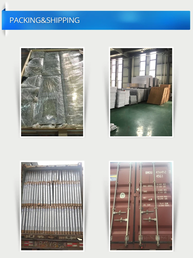 High Quality pvc/aluminum alloy profile casement hinge double glass windows