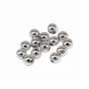 Silver plated Round acrylic Spacer beads