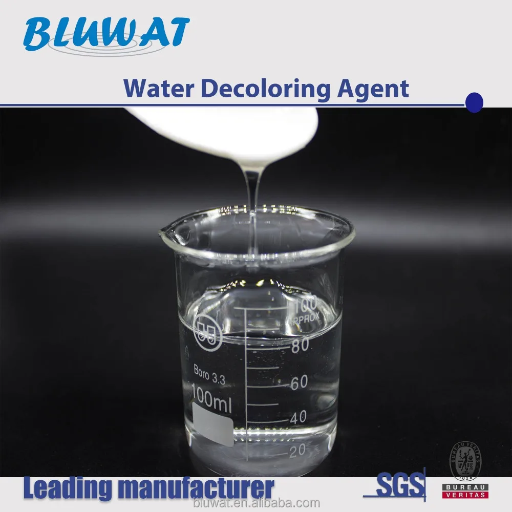 decoloring flocculant treatment for textile waste water color