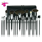 New Arrivals 2019 Beauty Product Natural Hair Black Wood Kabuki Cosmetic Makeup Brush with High Quality Black Bag